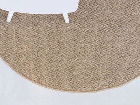 Buitenkleed | Rond | Kees Smit Bolonia | Polyester/Polypropyleen | Taupe/Bruin | ø 160cm | Kees Smit Tuinmeubelen