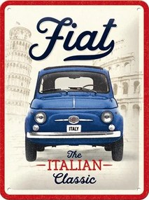 Metalen bord Fiat - Italian Classic, (15 x 20 cm)