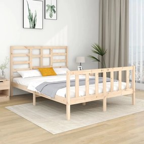 vidaXL Bedframe massief hout 120x190 cm 4FT Small Double