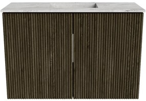 Mondiaz Joya DLux 60cm toiletmeubel shadow met wastafel faye midden zonder kraangat glace
