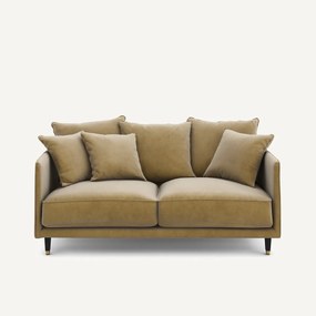 3-zits compacte fluwelen bank, Lazare