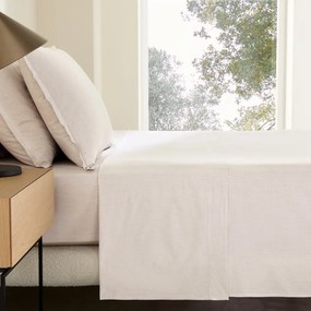 Gestreepte, gewassen katoenen perkal-platlakens, 120 draden/cm², Sabbal