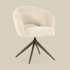 Eleonora Alissa Ronde Eetkamerstoel Beige