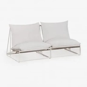 Amaro 2-delige Modulaire Tuinbank Gardenia Wit - Sklum