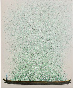 Handgeschilderde canvas print Flower Boat