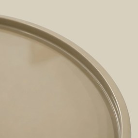 Salontafel Hoogglans Beige 80 Cm - 80 X 80cm.