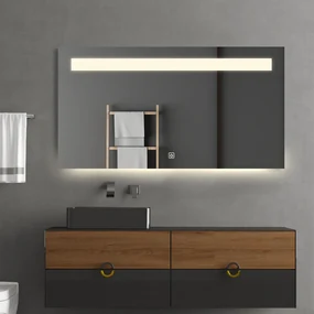 Saniclear Aruba spiegel 90x70cm met LED verlichting en spiegelverwarming