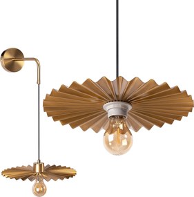 LAMPA ŚCIENNA KINKIET APP1356-1W OLD GOLD 30 cm