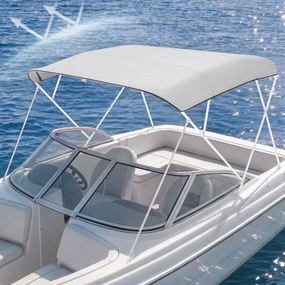 VEVOR Bimini Top vervangingshoes voor boten van 91-96 inch, 600D polyester, grijze boothoes met ritssluiting, opbergtas, windbestendigheid niveau 3-4 en opvouwbaar ontwerp, frame niet inbegrepen