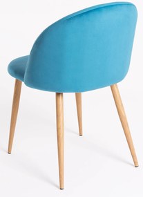 Set 4 fluwelen Vint Stoelen
