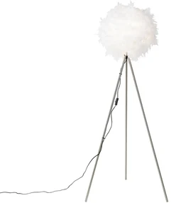 Smart romantische vloerlamp wit incl. Wifi A60 - Feather Modern E27 rond Binnenverlichting Lamp