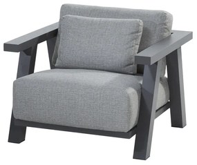 4 Seasons Outdoor Iconic loungeset met Metropolitan salontafel SALE  Loungeset    antraciet weerbestendig