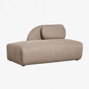 Linker Divanmodule Voor Modulaire Bank In Chenille Coquette Chenille Tarwebruin - Sklum