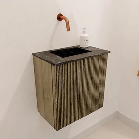 Mondiaz Joya DLux 40cm toiletmeubel dusk met wastafel faye midden zonder kraangat lava