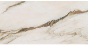 Abk imoker Signoria Vloer- en wandtegel - 60x120cm - gerectificeerd - marmerlook - glans Calacatta Vena Oro (beige) 1945740
