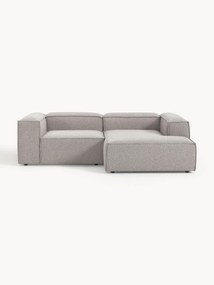 Modulaire hoekbank Lennon (3-zits) van bouclé