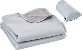 VEVOR Campingdeken 2x1,5m, Reisdeken, Fleecedeken, Stadiondeken, Waterdicht en winddicht, Polyesterfleece, Vlamvertragend, Ideaal voor buiten, Picknicks, Wandelen, Sportevenementen, Reizen, Lichtgrijs