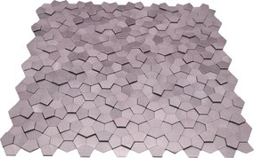Zelfklevende Mozaïektegels Metaal | Pentagon 3D Roze | 28,2×28,2 cm | Keuken, Bad &amp; WC