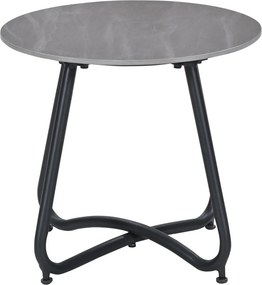Garden Impressions Fons bijzettafel Ø45xH41 cm – carbon black - Centostone Napoli sand