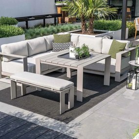 Garden Impressions Malakka lounge dining tafel 111,5x111,5 cm - taupe