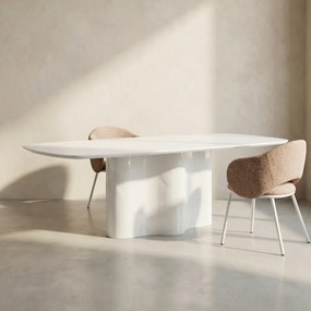 Eettafel Met Afgeronde Hoeken - 220 X 110cm.
