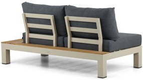 Loungeset 6 personen Aluminium/Teak Taupe Lifestyle Garden Furniture Vittoria