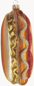 Handbeschilderde kerstboomhanger Hot Dog