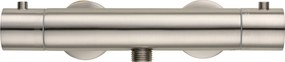 Saqu Essential douche thermostaatkraan 12cm geborsteld staal