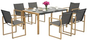 Tuinmeubelset voor 6 personen Lugo Garden Point antraciet
