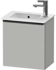 Duravit D-Neo wastafelonderkast 41x44x27.4cm Rechtsdraaiend 1 deur Betongrijs Mat de4259r0707