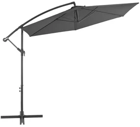 vidaXL Zweefparasol met aluminium paal 300 cm antraciet