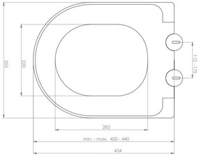 Mueller Filo softclose toiletzitting mat grijs