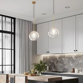 Plafondlamp Hangende Glazen Bol 15cm APP1680-1CP