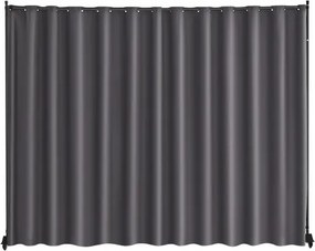 VEVOR kamerscherm, enkel paneel, draagbaar privacyscherm voor kantoor, slaapkamer, eetkamer, studeerkamer, balkon, oprolbaar kamerscherm (308,5 x 45 x 245,5 cm), grijs