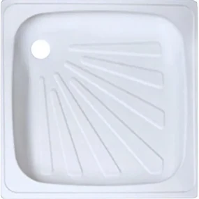 Go by Van Marcke douchebak in wit plaatstaal 90x90x15cm stabiel vormvast krasbestendig kleurvast en UVbestendig antislip 1591101