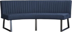 Eetkamerbank - Hengelo - stof Element blauw 13 - geschikt voor ovale tafel 200 cm