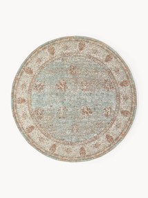Rond handgeweven chenille vloerkleed Rimini