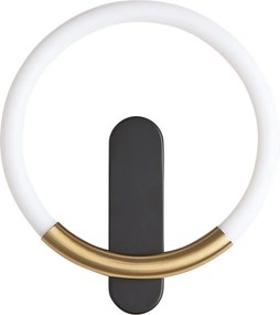 WANDLAMP LED LHJ068-W C BRUSH GOLD/BLACK