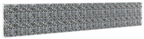 vidaXL Schanskorfmuur met deksels 600x30x100 cm gegalvaniseerd staal