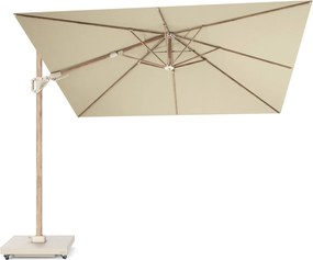 Challenger T2 premium parasol 300x300 cm teak champagne
