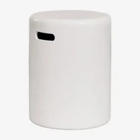 Ronde Cementen Bijzettafel (ø35 Cm) Biltet Helder Wit - Sklum
