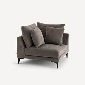Hoekbank in polyestermix, MODERNISTE, ontwerp Emmanuel Gallina