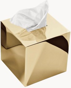 Kosmetische tissuesdoos Clara in goudkleur