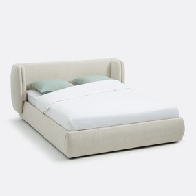Bed in bouclé met boxspring, Meridiano