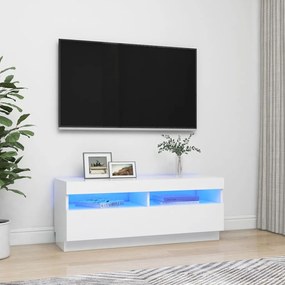 vidaXL Tv-meubel met LED-verlichting 100x35x40 cm wit