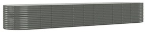 vidaXL Plantenbak 507x100x68 cm gepoedercoat staal grijs