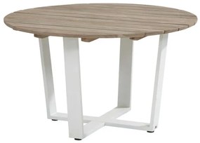 4 Seasons Outdoor | Piazza diningset cricket tafel rond  Tuintafel    houtkleur weerbestendig