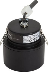 Moderne inbouwspot zwart met brons GU10 50mm - Echo