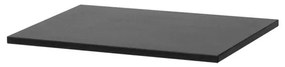 BRAUER Corestone Wastafelblad - 60x46x2cm - zonder kraangat - natuursteen - basalt TB-VU60AN