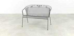 Elegance strekmetaal 2-zits tuinbank - Antraciet